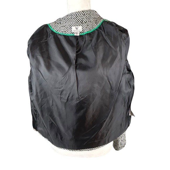 Worthington Womens Jacket Black Tweed Moto Biker Zip Up Casual Size Large - Picture 7 of 9